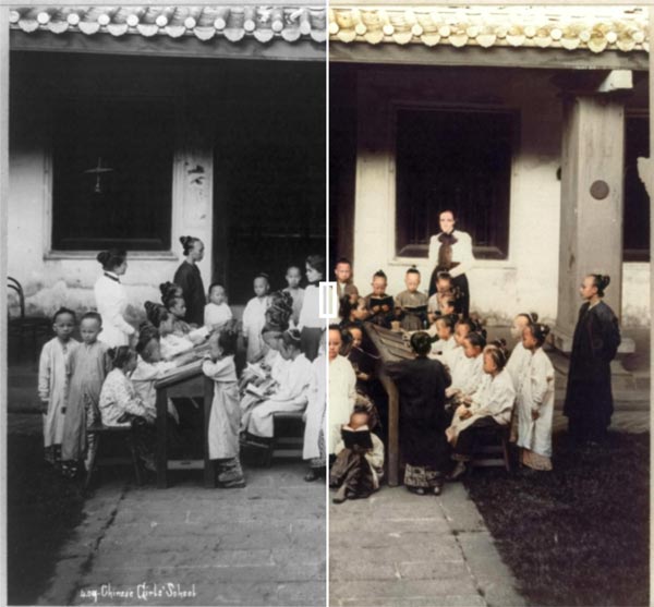 Exemplo de colorização de foto preta e branca