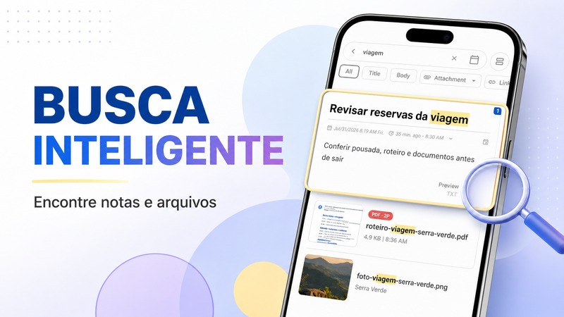 Como usar a busca inteligente no DicaNote