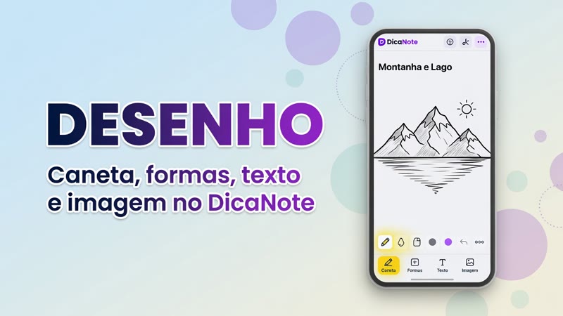 Como usar o desenho no DicaNote