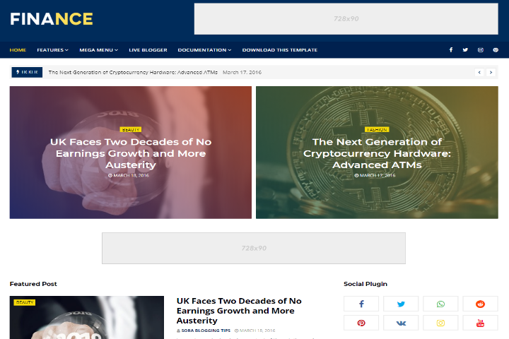 Finance2bblogger2btemplate