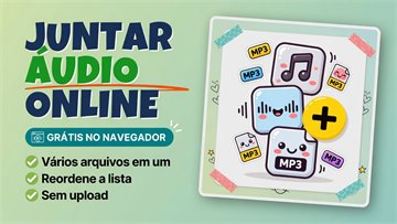 Juntar áudio online grátis