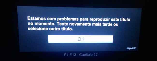 Netflix fora do ar