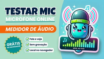 Testar Microfone Online Grátis - Medidor de Áudio Online